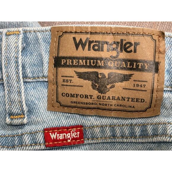 Wrangler 1096FXVBI Straight Jeans Mens Size 40x30 Light Blue Regular Fit Stretch - Picture 5 of 8